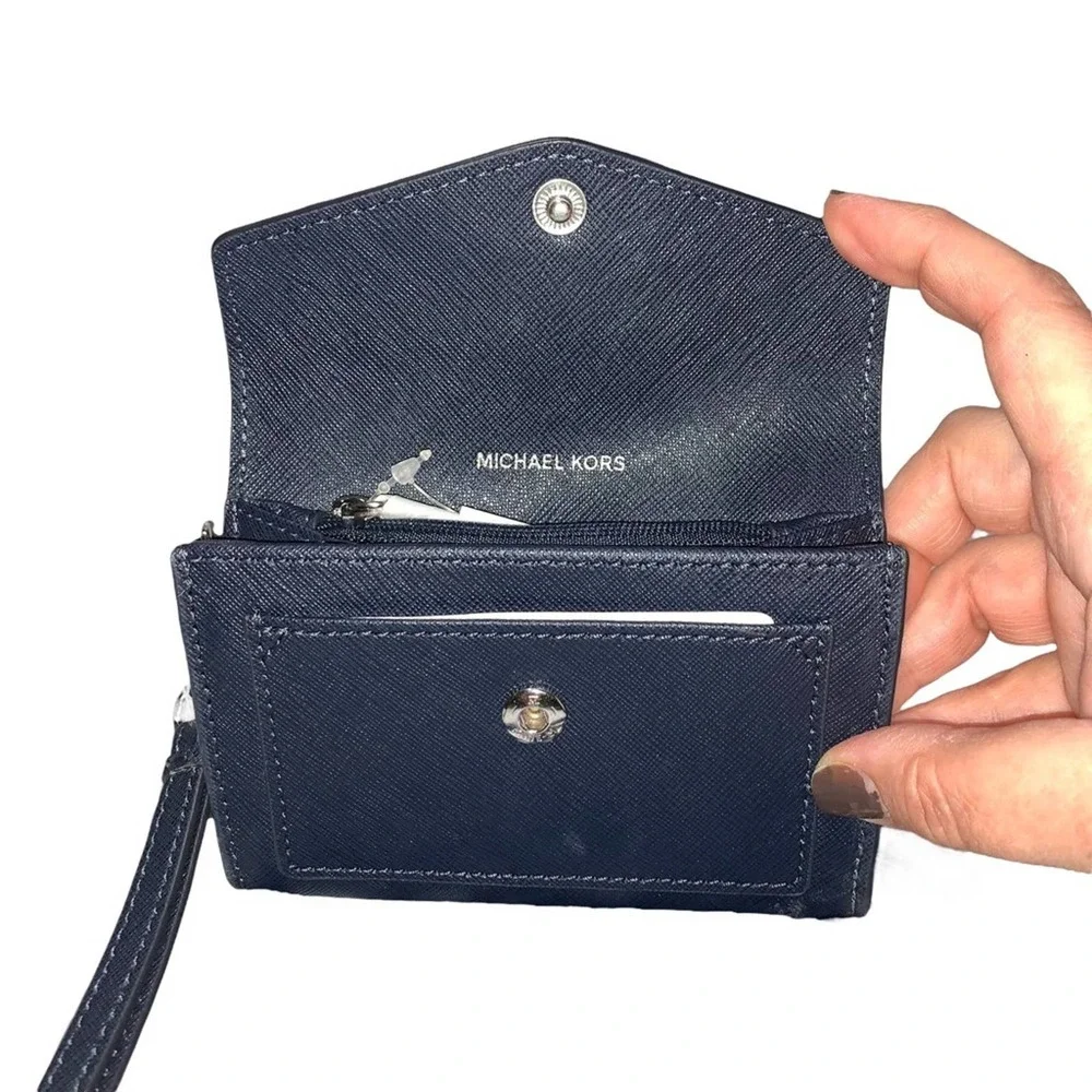 Michael Kors - Honey Card Holder Wallet, navy, NWT